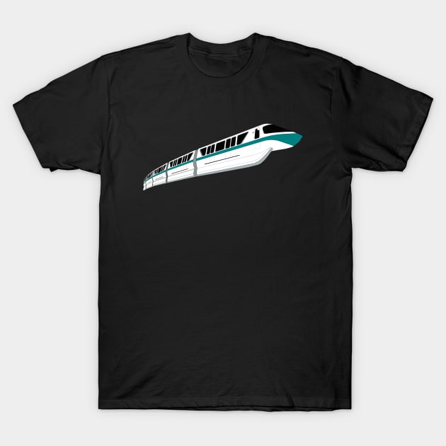 Teal Monorail T-Shirt by FandomTrading